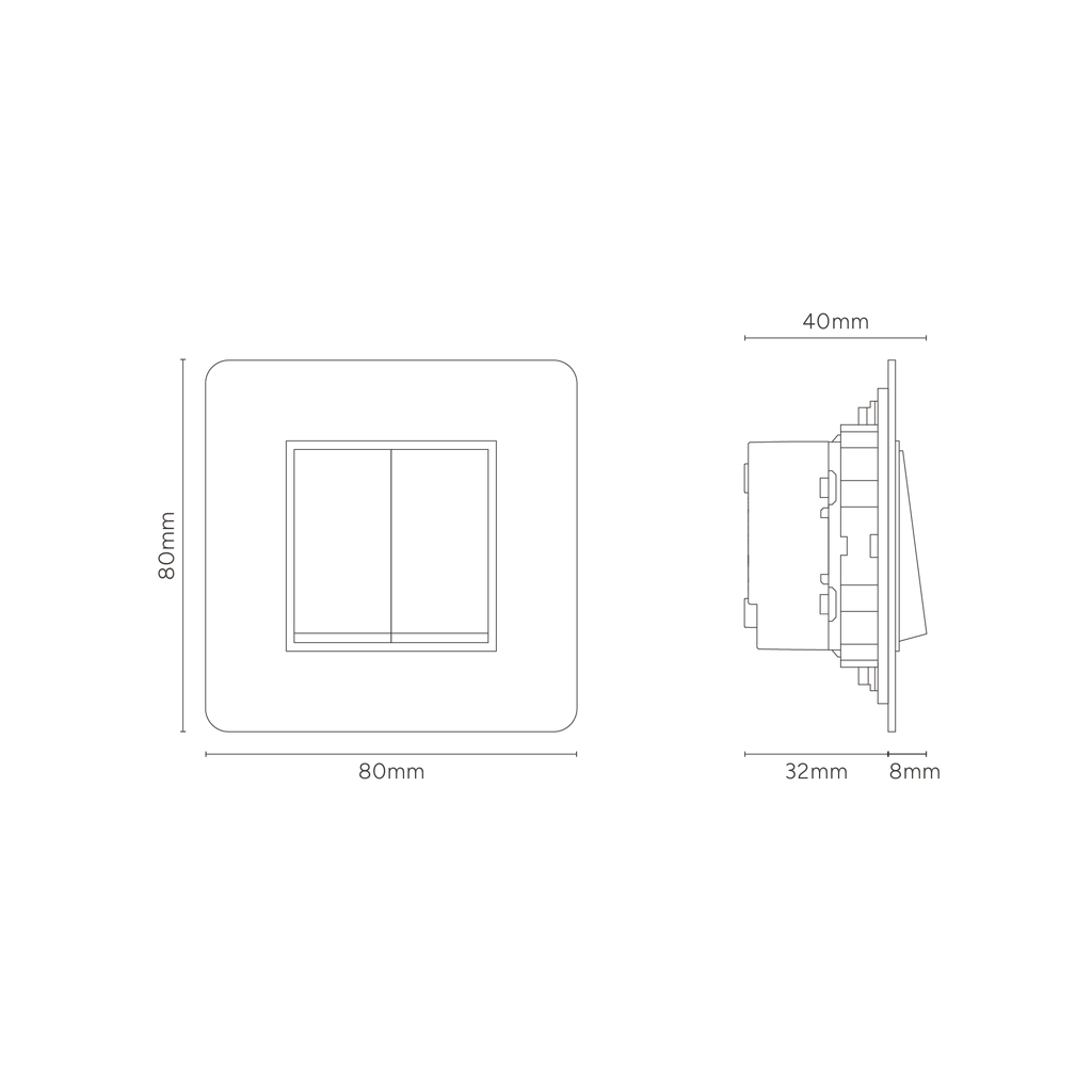 Kw Rocker Switch Kew Single 2x Retractive Rocker Switch Antique Brass Black | Switches ...