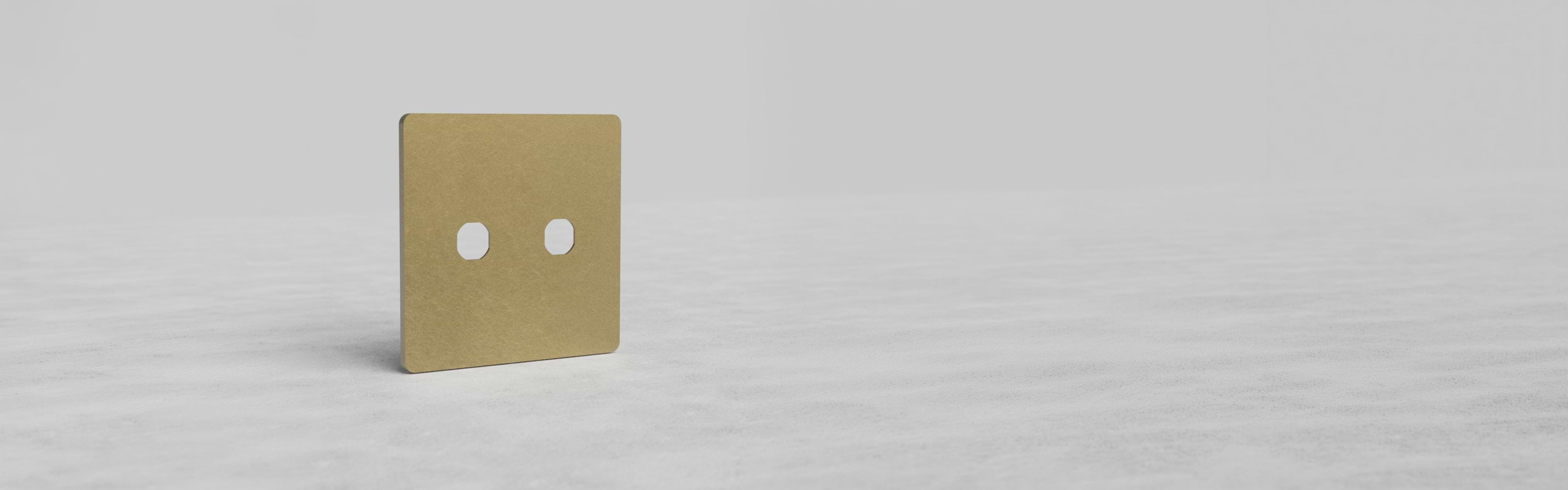 Grove Antique Brass Front Plates | Switches & Outlets