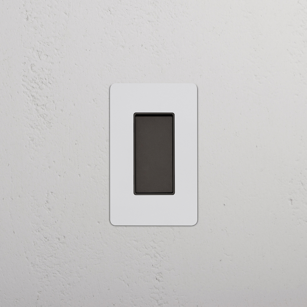 Kew 1G Retractive Rocker Switch Paintable Bronze Black | Switches & Dimmers