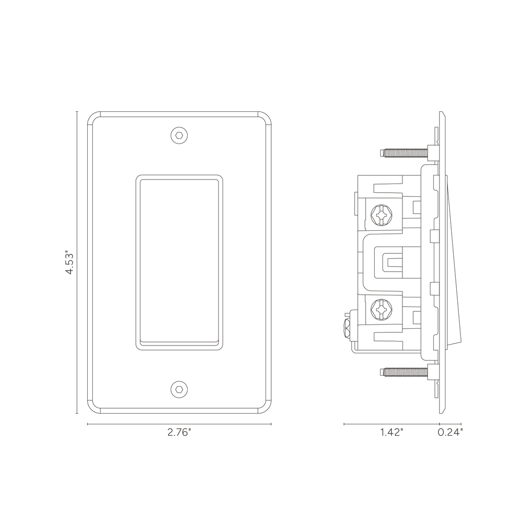 Four Way Rocker Kew 1G Four Way Rocker Switch Clear Antique Brass White | Switches ...