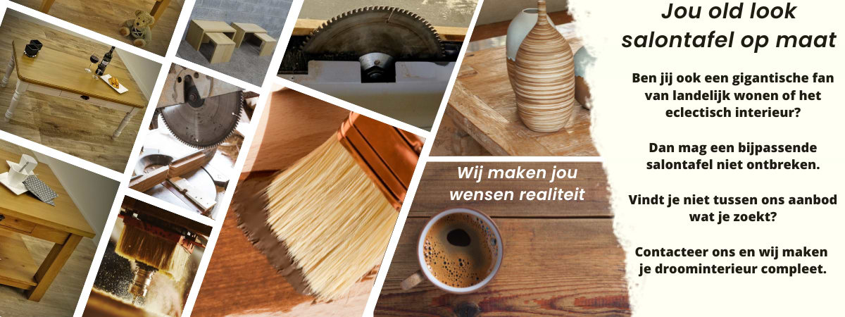 Houten salontafel op maat