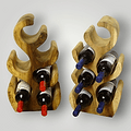 Suar houten wijnrekken 2+1 Gratis Larix-Meubelen