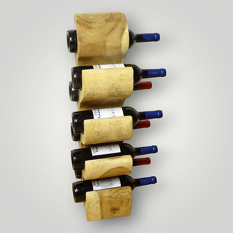 Suar houten wijnrekken 2+1 Gratis