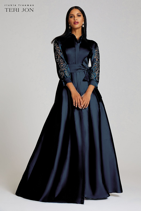 The Perfect Navy Gown  Terijon.com