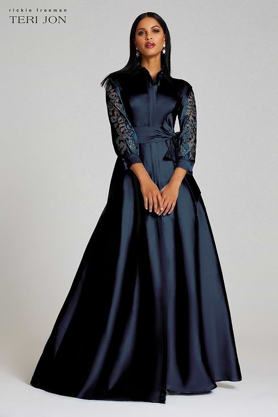 The Perfect Navy Gown Terijon.com The Perfect Navy Gown Terijon.com