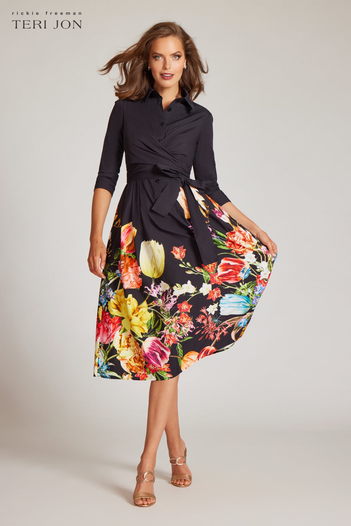 Floral Cotton Daytime Shirt Dress