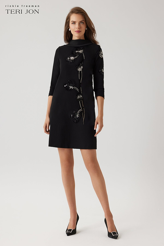 green emerald velvet dress Teri Jon - 249006