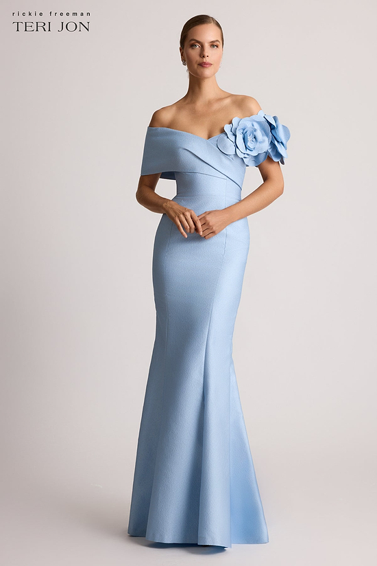 black and light blue prom dresses Black Blue Spaghetti Straps V-neck Tulle Long Evening Prom Dresses, MR –  MarryLover main image 0