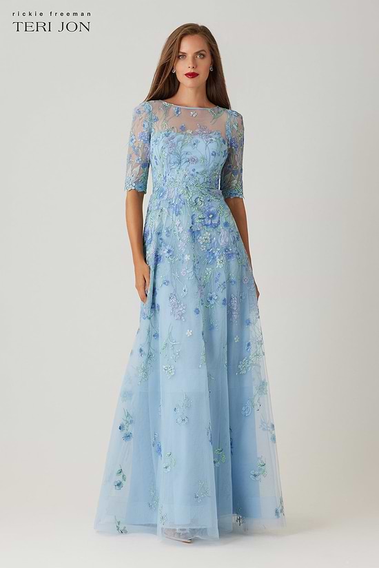 Blue Mother of the Bride Dresses Terijon.com Blue Mother of the Bride Dresses Terijon.com