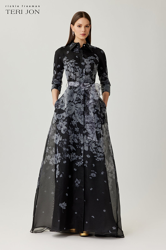 is a shirt dress formal A-Line Floor Length Shirt Dress Wedding Guest Dress Formal Dresses Mother  of the Bride Dress Long Sleeve Shirt Collar Elegant Wedding Formal Satin  with Slit 2026