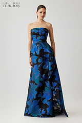 sachin and babi light blue dress Jacquard Dresses – Terijon.com