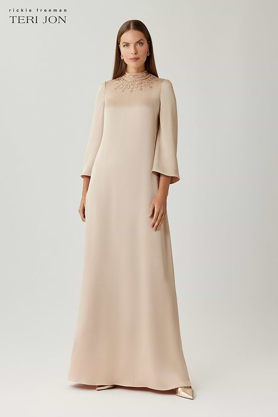 beige black tie dress Tie Dye Maxi Resort Dress - Aria Black & Beige
