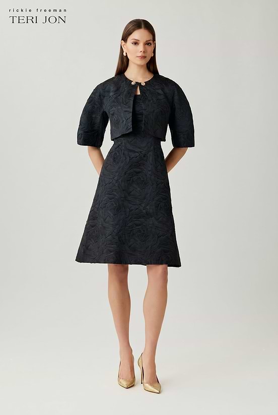 teri jon black cocktail dress TERI JON | MADELINE'S BOUTIQUE | BOCA RATON