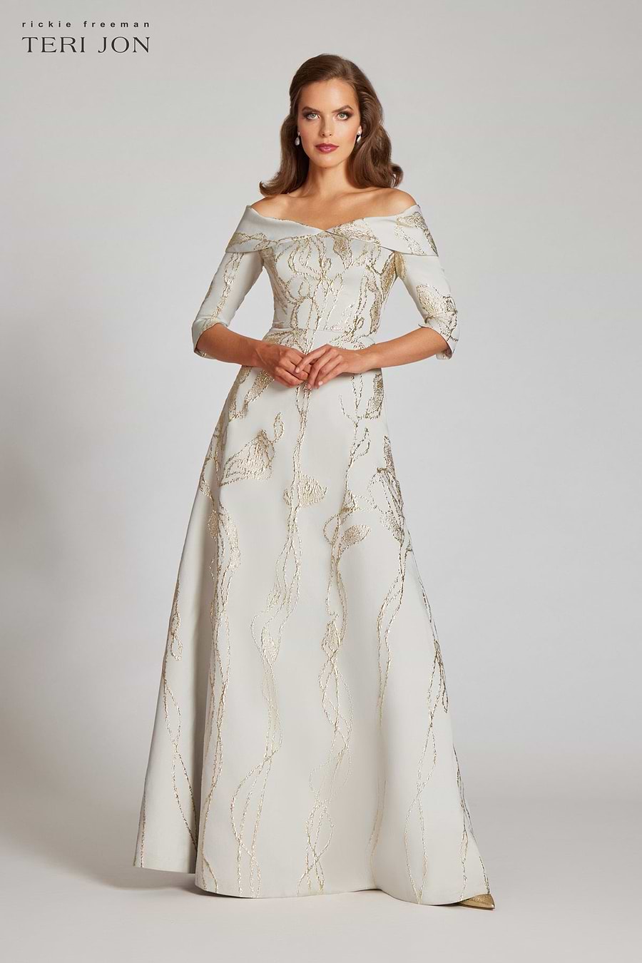 elbow sleeve formal dress Wedding Guest Dresses for Women V-Neck Elbow Sleeve Floral Print Maxi Dress Wrap Waist Flowy Formal Party Dress White L
