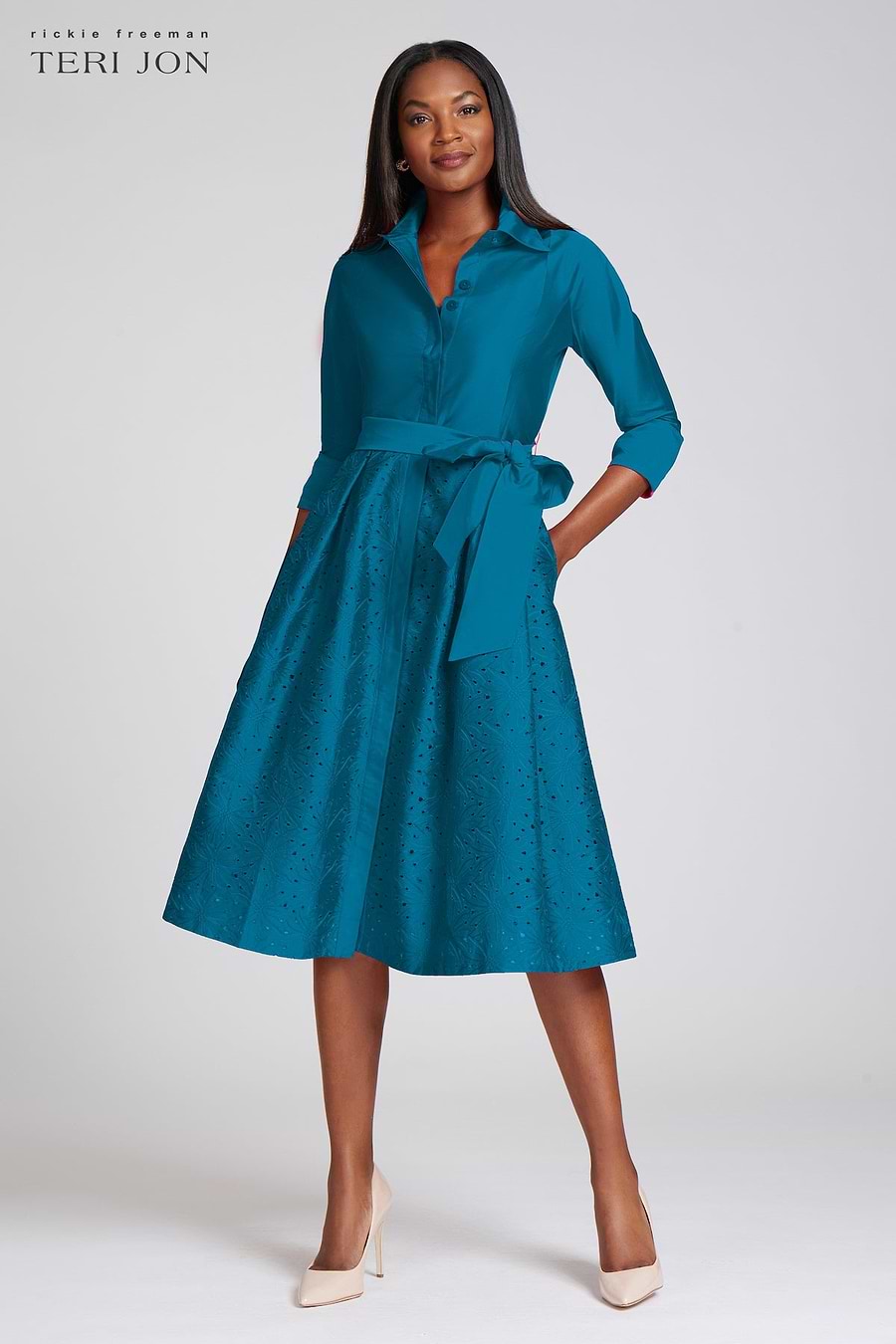 teri jon shirt dress TERI JON