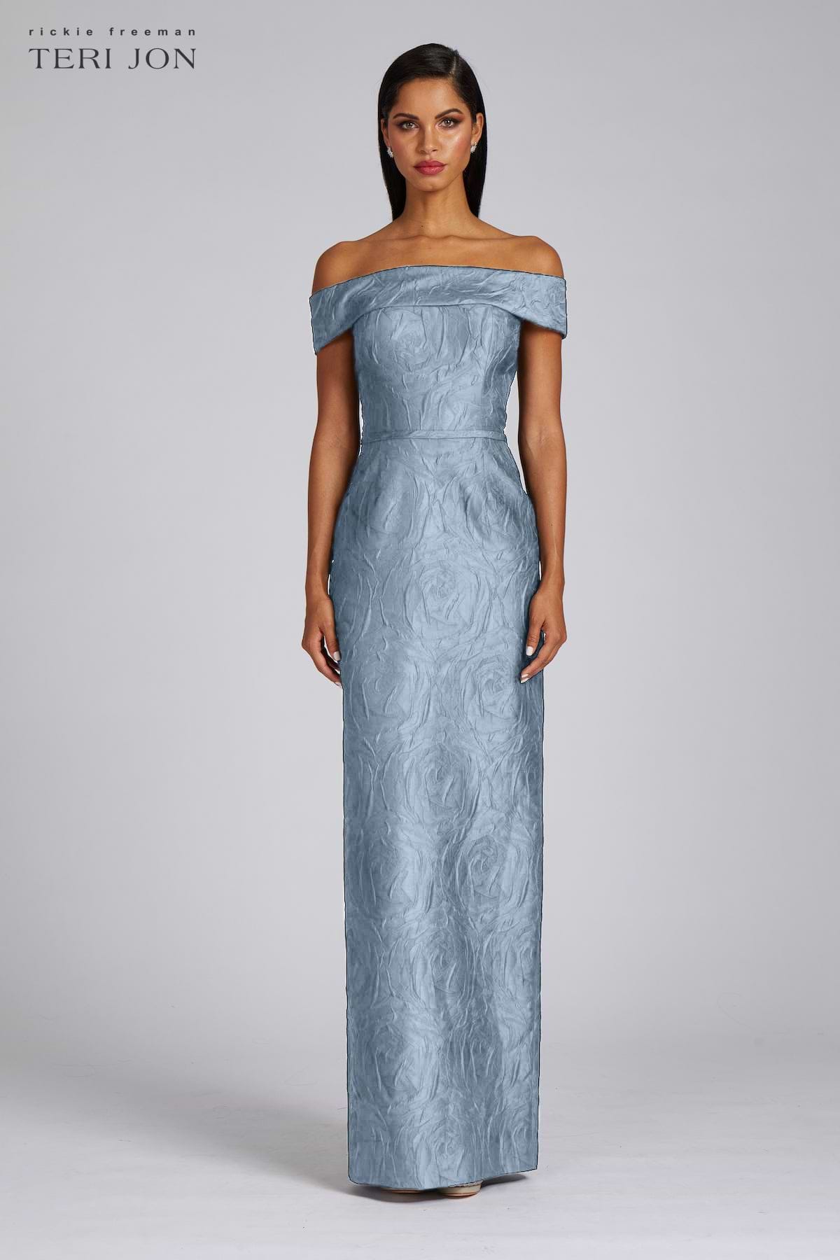 Off The Shoulder Jacquard Gown Off The Shoulder Jacquard Gown