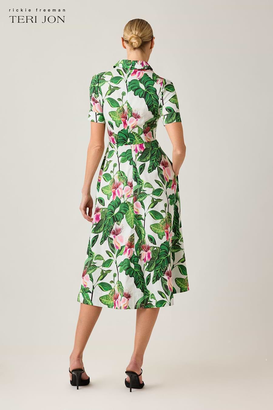 Floral Printed Cotton Shirt Dress – Terijon.com Floral Printed Cotton Shirt Dress – Terijon.com