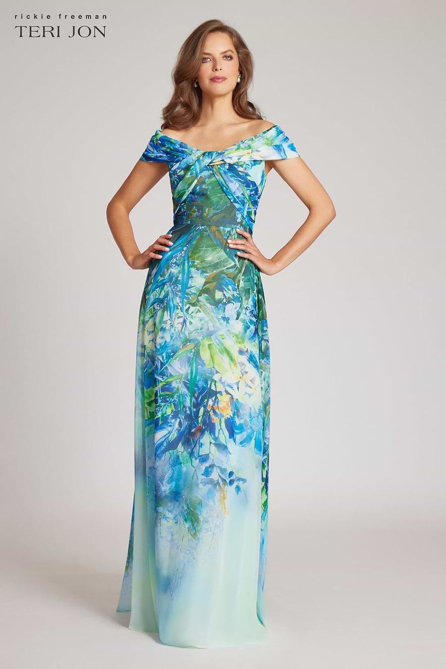 For a night full of movement and elegance, this floral chiffon gown is a showstopper #TJStyle For a night full of movement and elegance, this floral chiffon gown is a showstopper #TJStyle