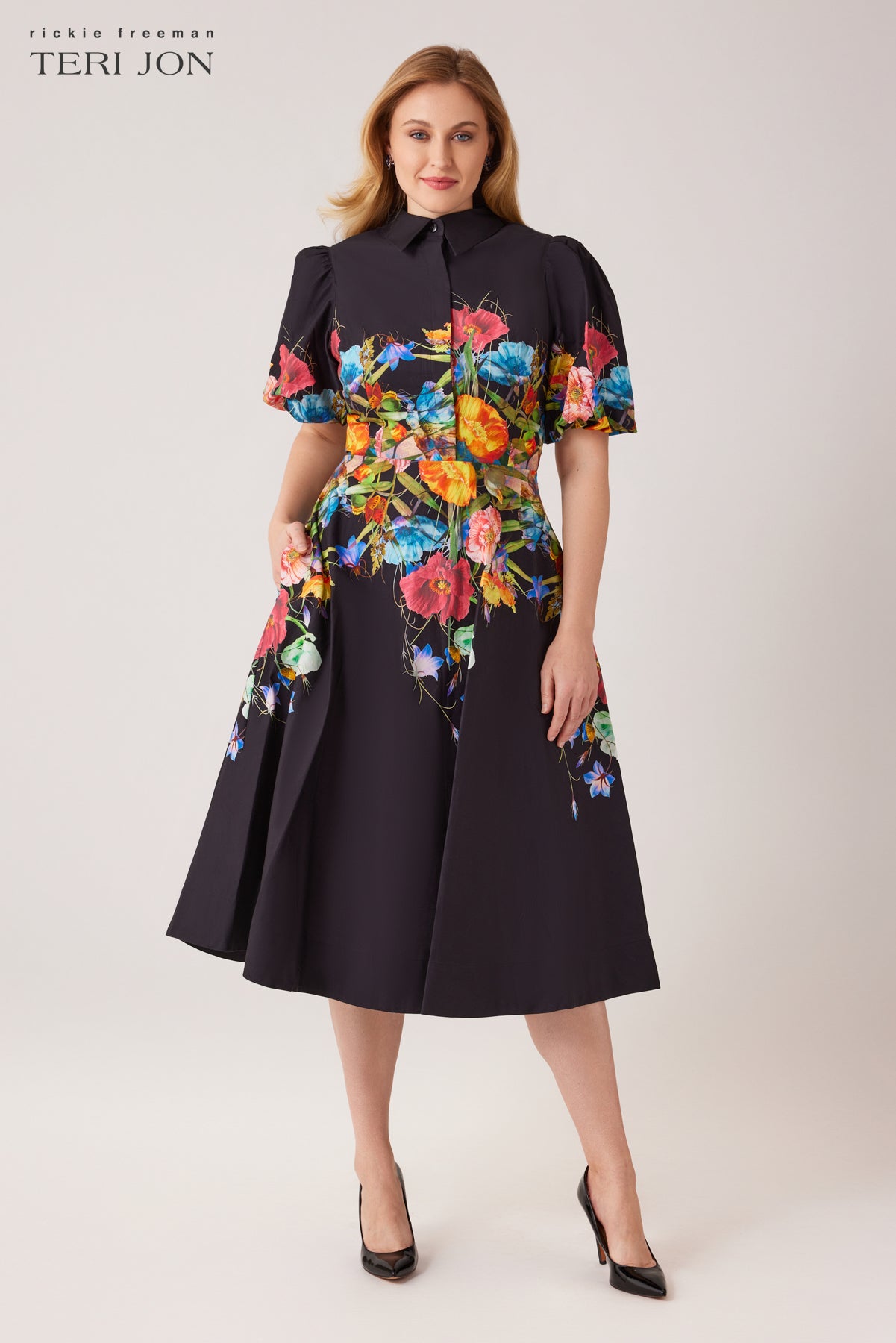 Black Multi  plus size image