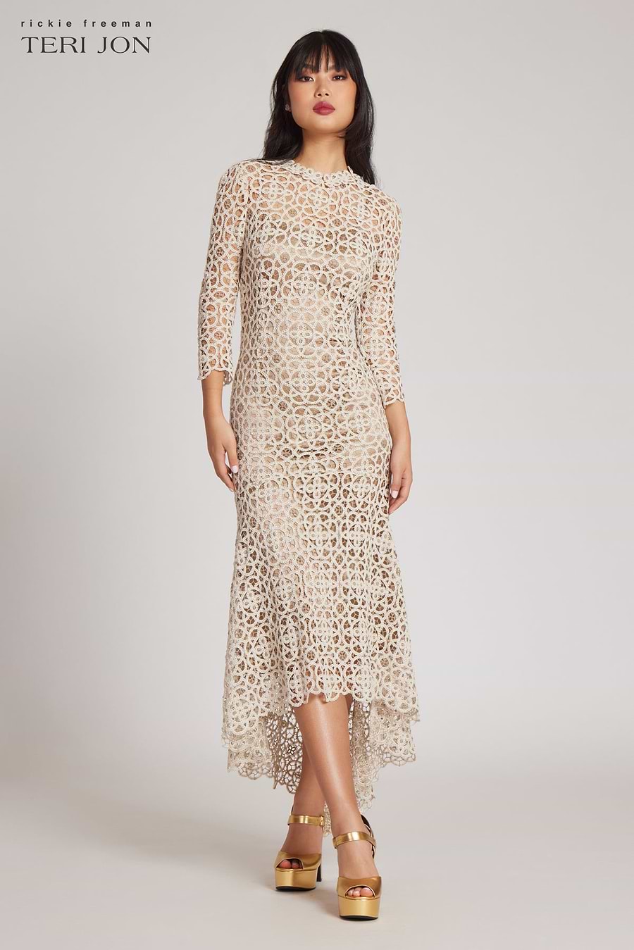 high low crochet dress Crochet Chic High Low Dress