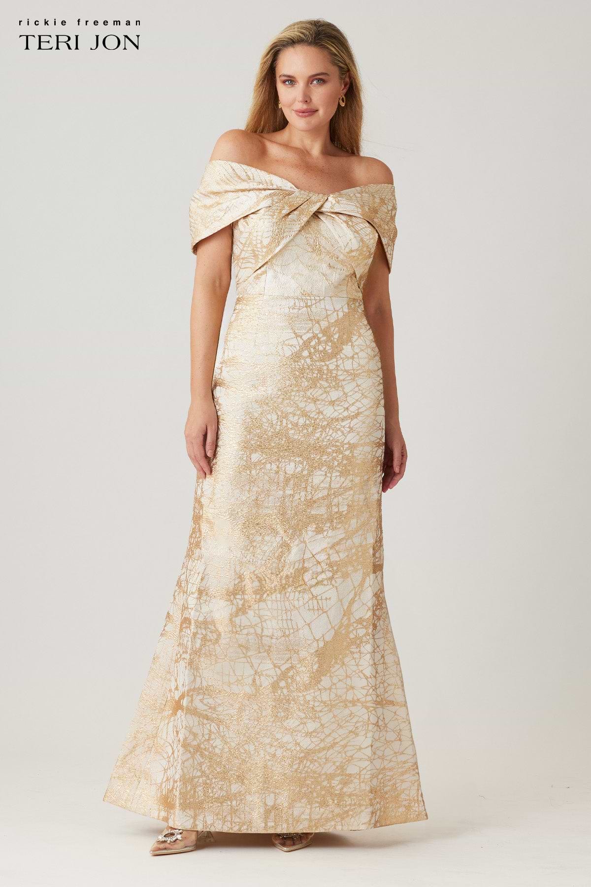 Plus Size Image Ivory Gold