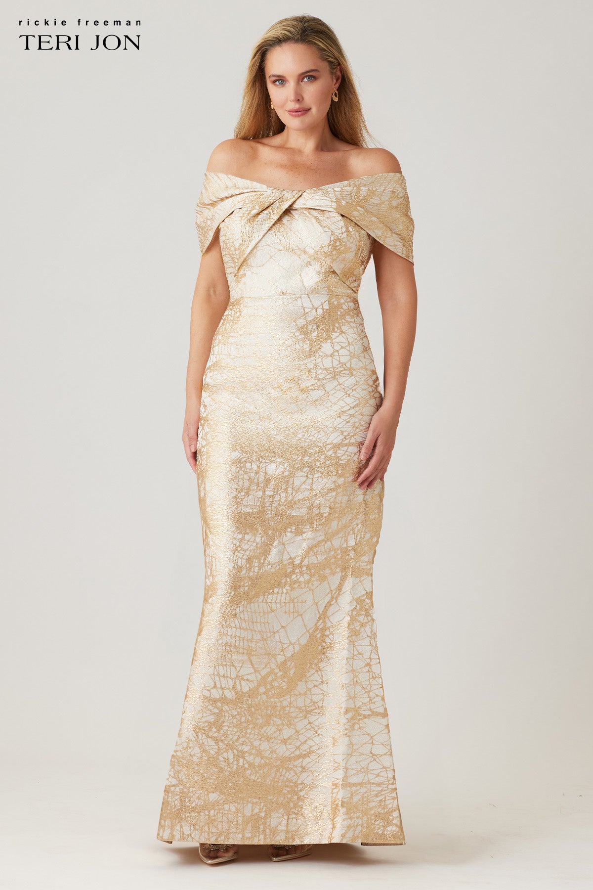 Plus Size Image Ivory Gold
