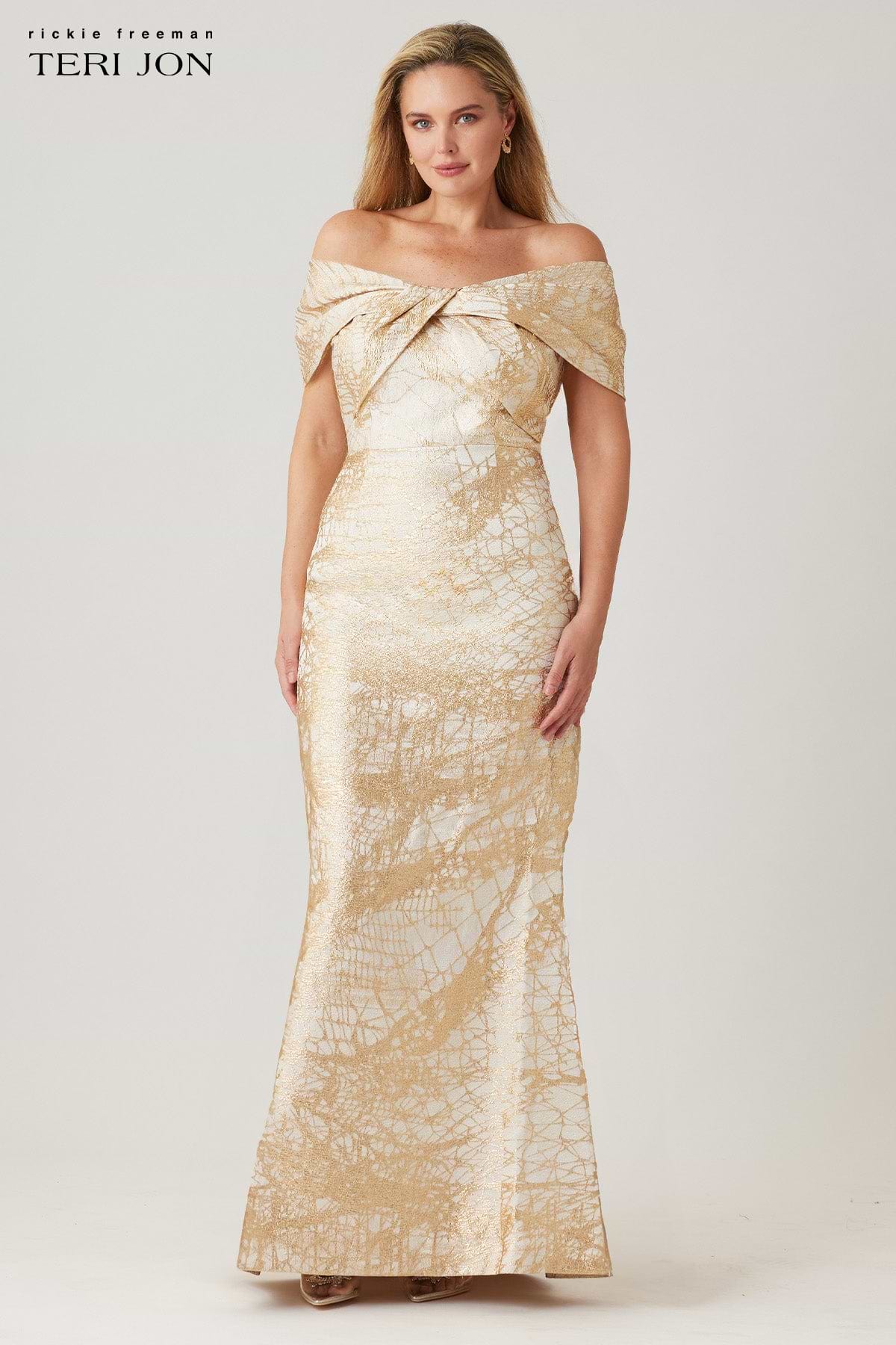 Plus Size Image Ivory Gold