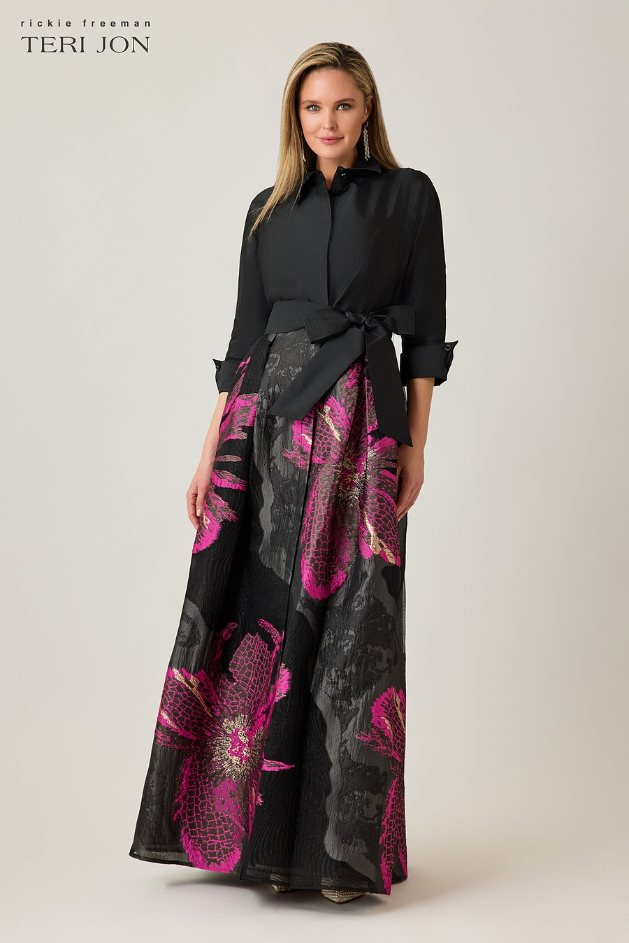 Black Magenta Plus Size Image
