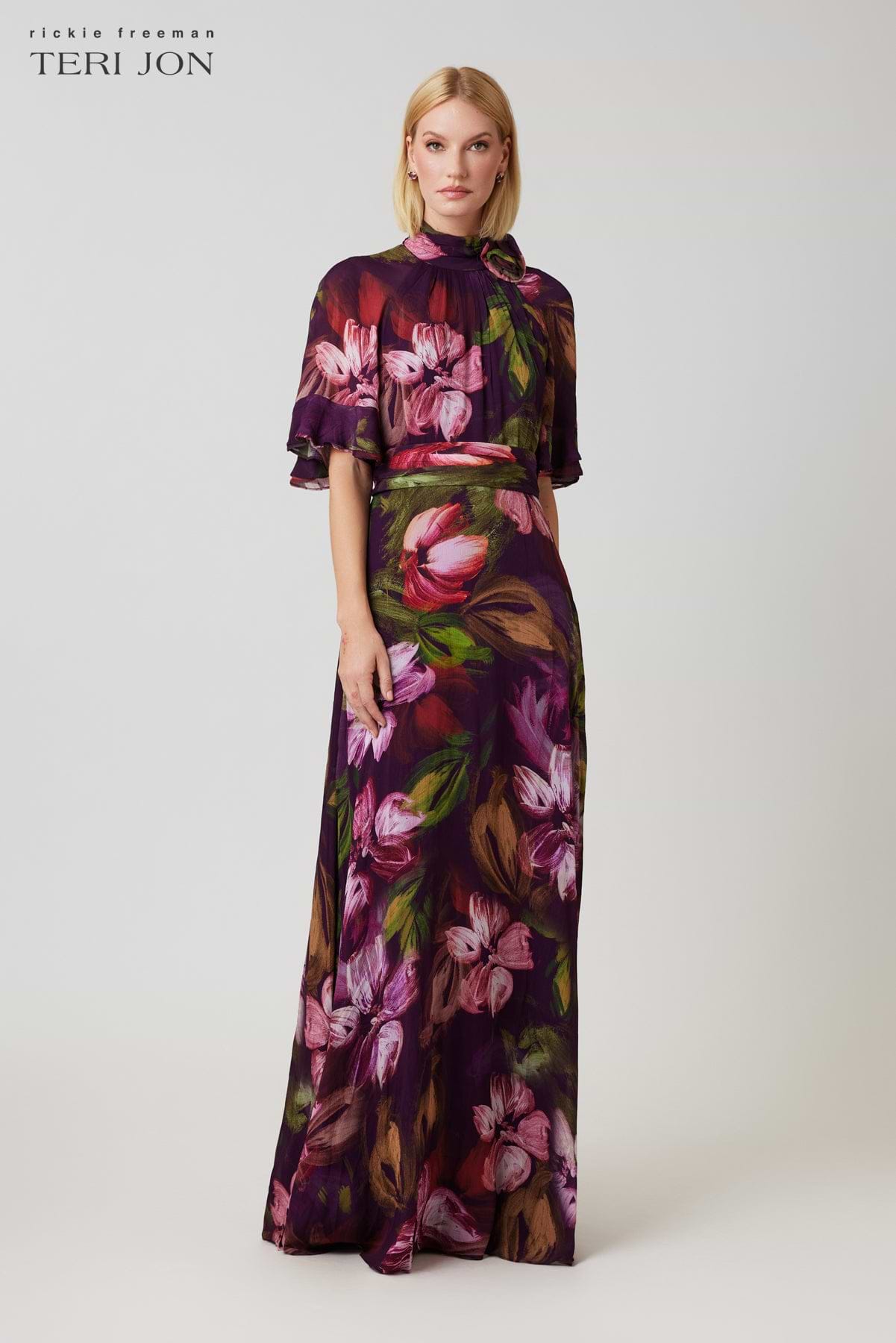 Floral Chiffon Maxi Dress Flutter Sleeve Chiffon Dress BHLDN Asha Flutter-Sleeve V-Neck Chiffon Maxi Dress Floral Chiffon Maxi Dress Flutter Sleeve Chiffon Dress BHLDN Asha Flutter-Sleeve V-Neck Chiffon Maxi Dress