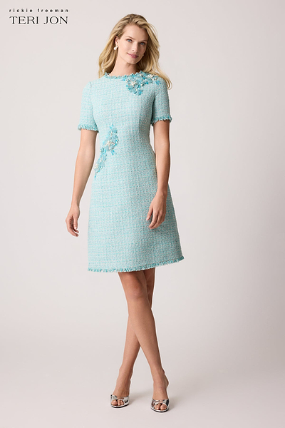 ワンピース andmary Twiggy tweed mini dress ANDMARY】Twiggy tweed mini dress