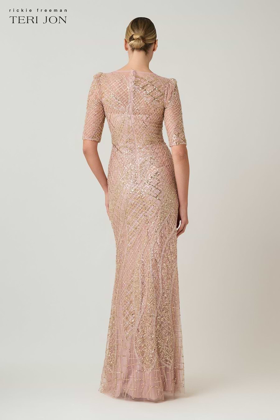 art deco beaded dress Art Deco Beaded Tulle Gown – Terijon.com