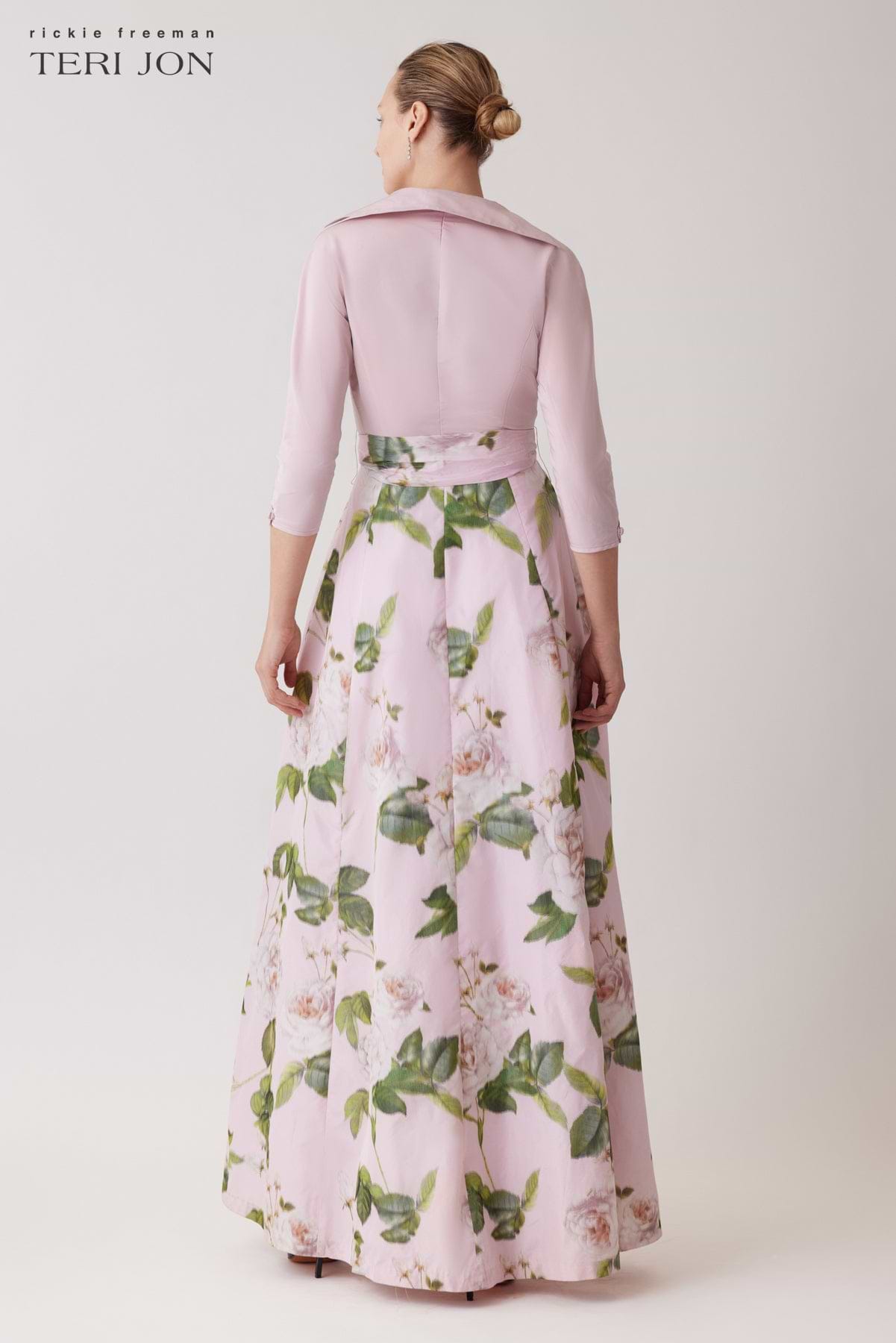 Taffeta Floral Print Shirt Dress – Terijon.com