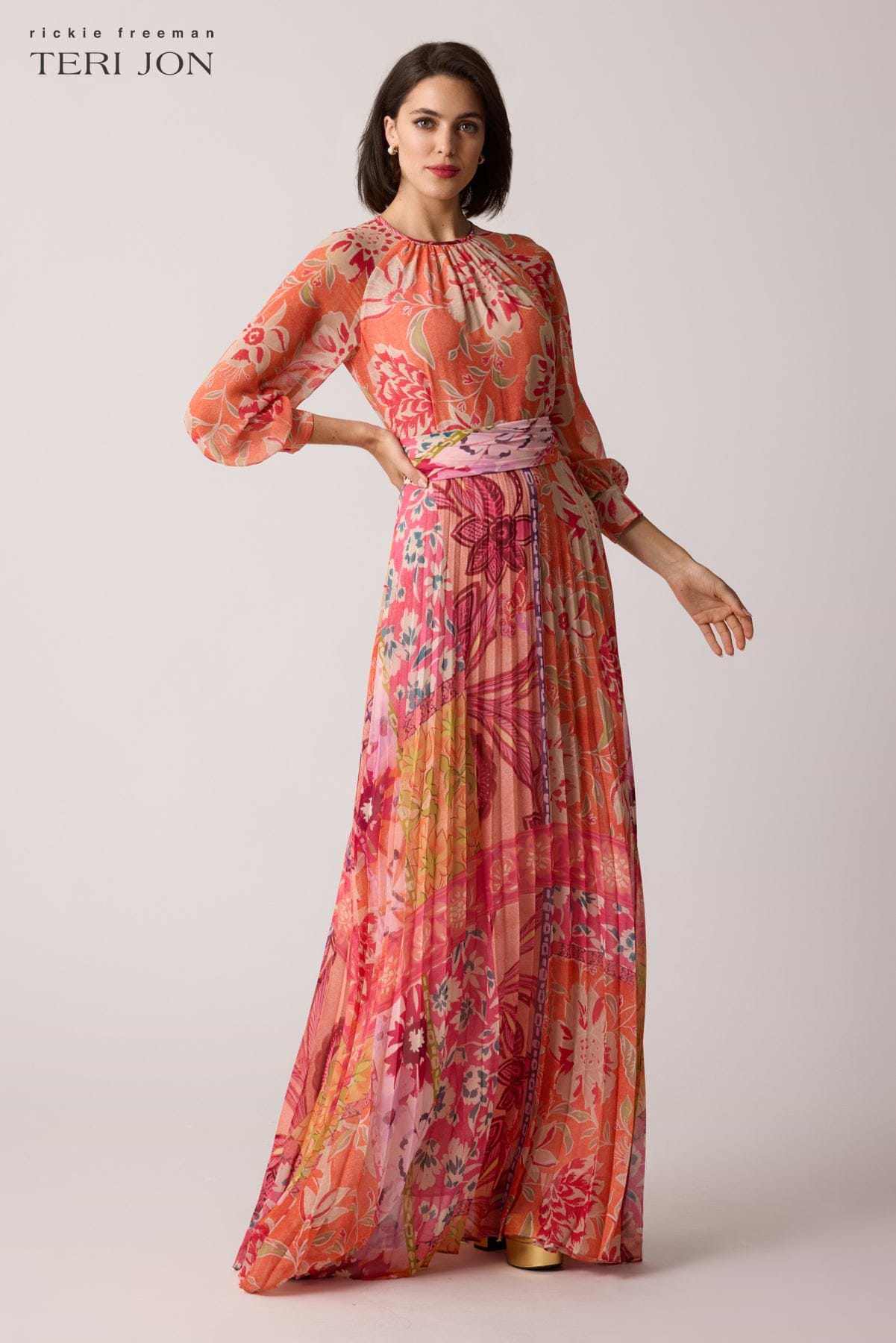 chiffon pleated maxi dress Blue Pleated Chiffon Maxi Dress | Womens | X-Large (Available in M, L) | 100% Polyester | Lulus
