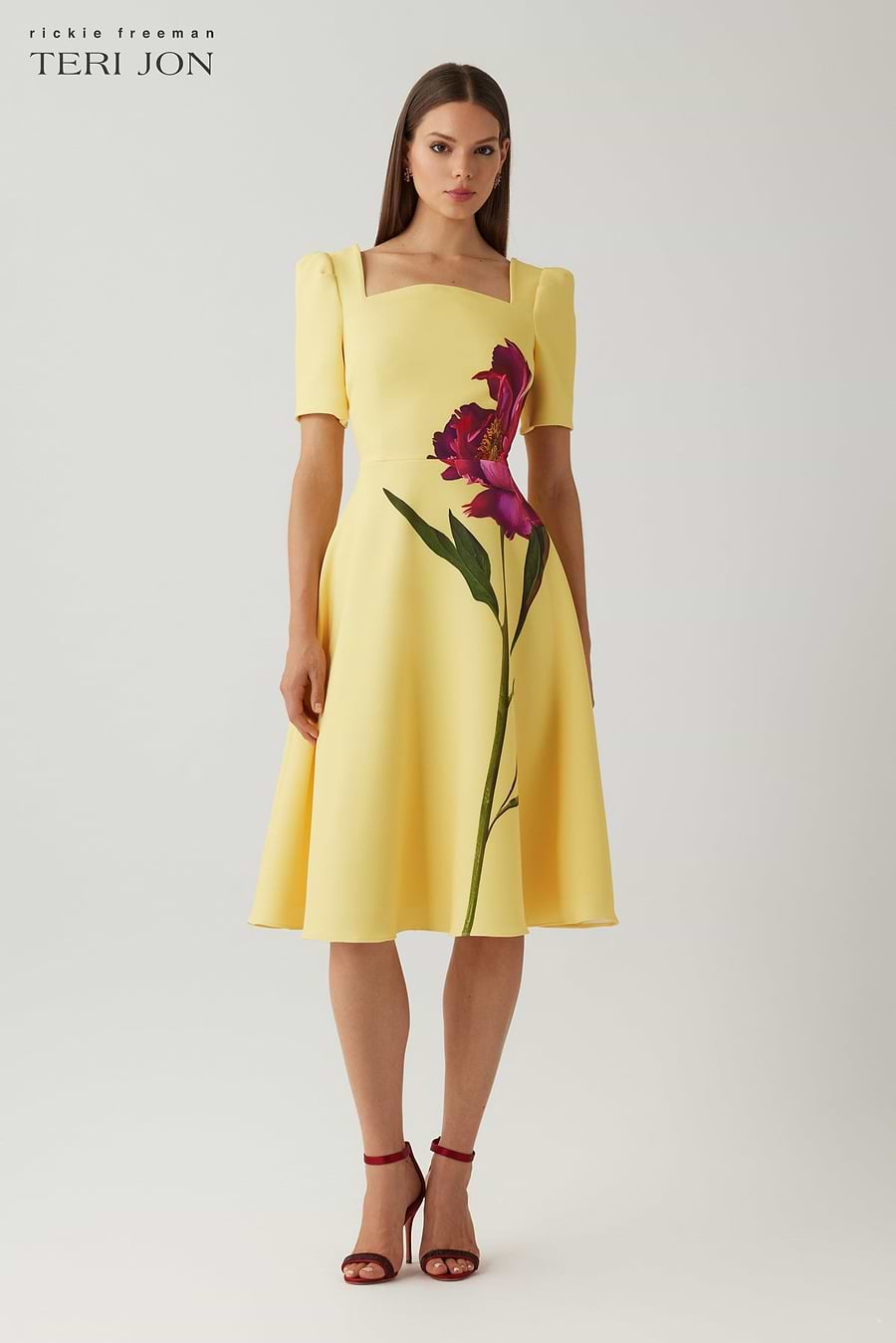 bright fit and flare dress Custom Hot Pink Fit and Flare Dress: Made to Measure Retro Party Dress