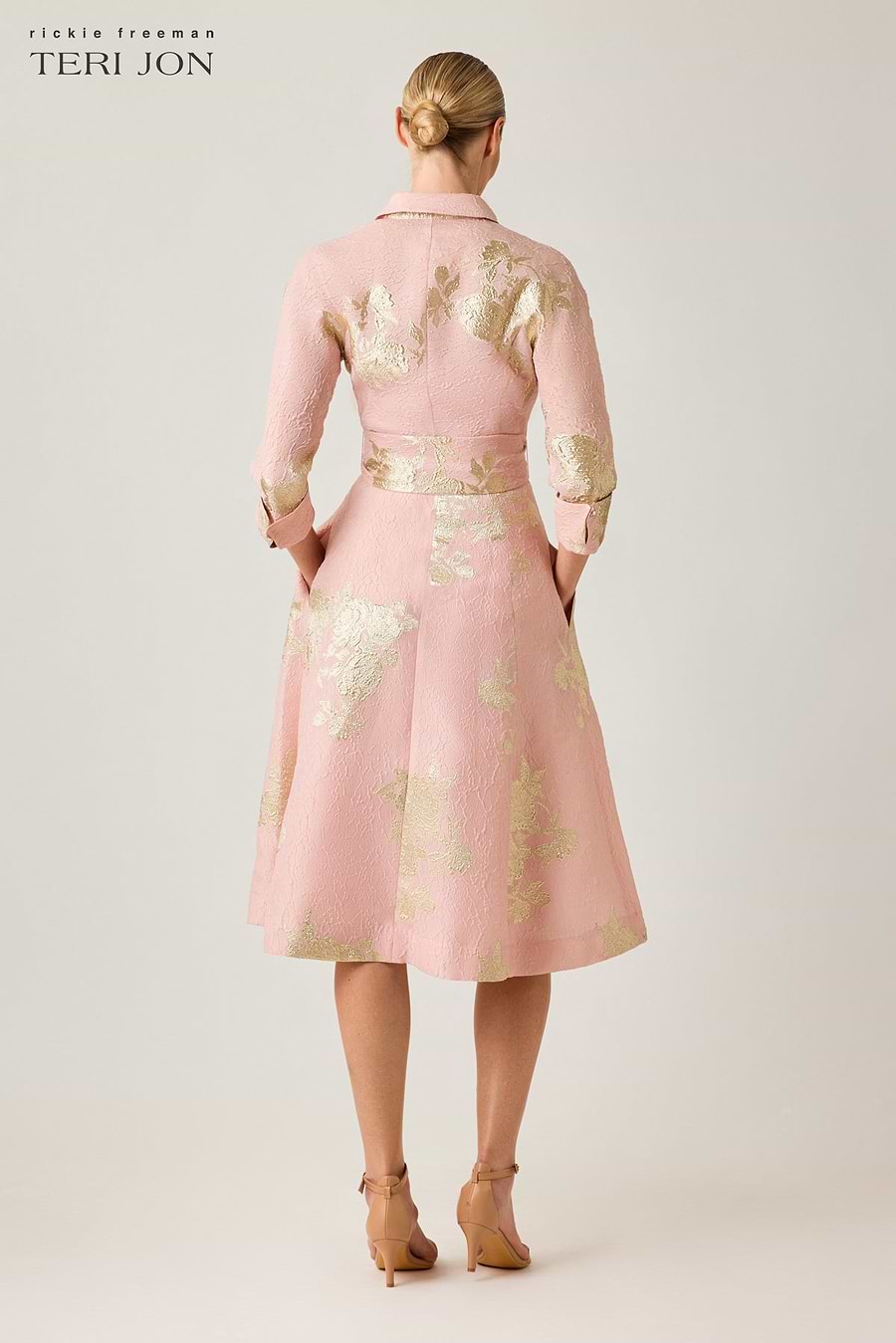 pink and gold floral dress Pink Floral Maxi Dress - All Dresses