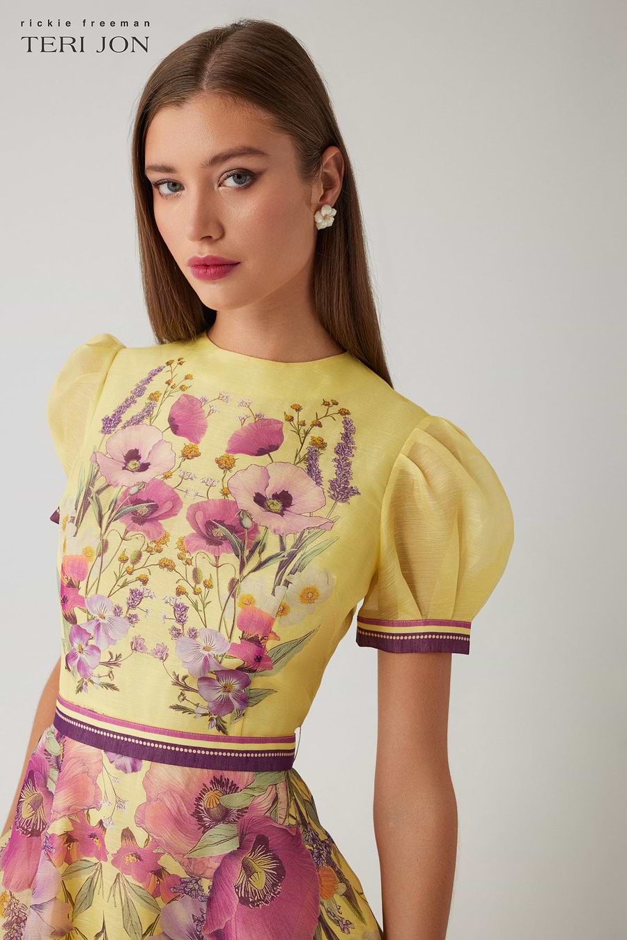 teri jon by rickie freeman special occasion short printed dress Teri Jon By Rickie Freeman Dresses
