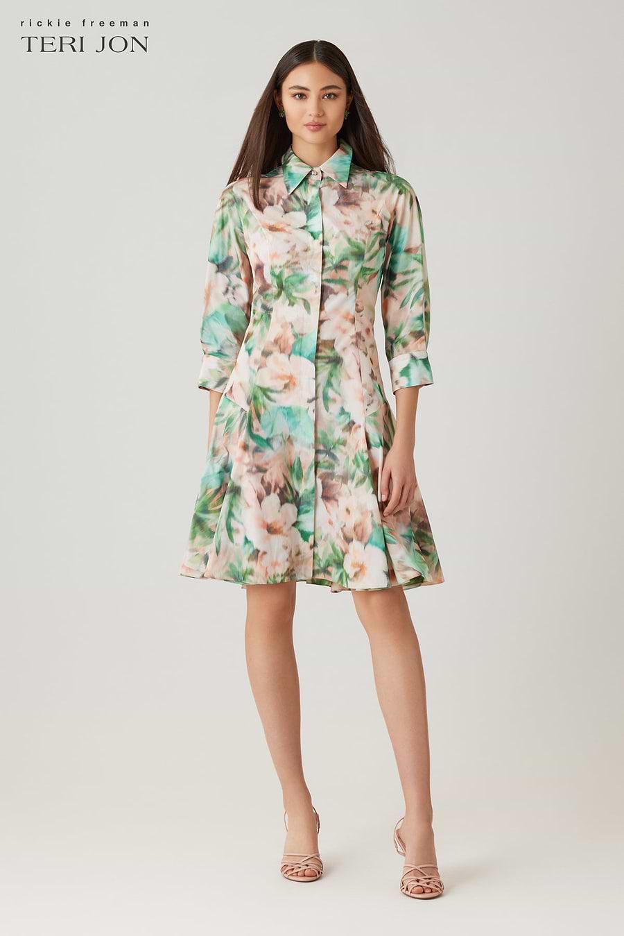 godet shirt dress Mr. Godet Shirt Dress