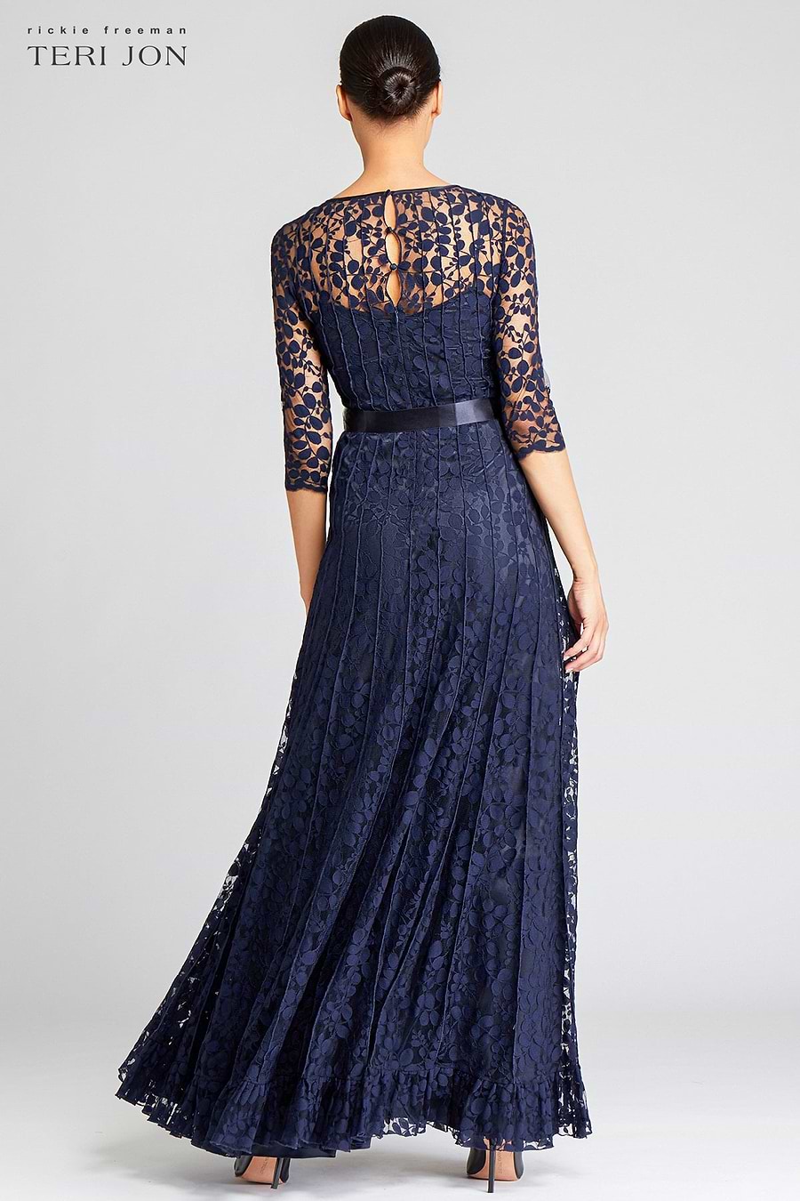 Teri Jon Black Lace Floor Length Evening Gown | Teri Jon Terijon.com Teri Jon Black Lace Floor Length Evening Gown | Teri Jon Terijon.com