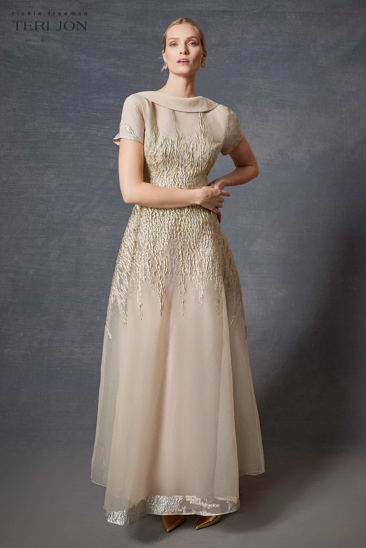 is a summer dress semi formal Logen Jacquard Cocktail Dress – THEIA main image 0