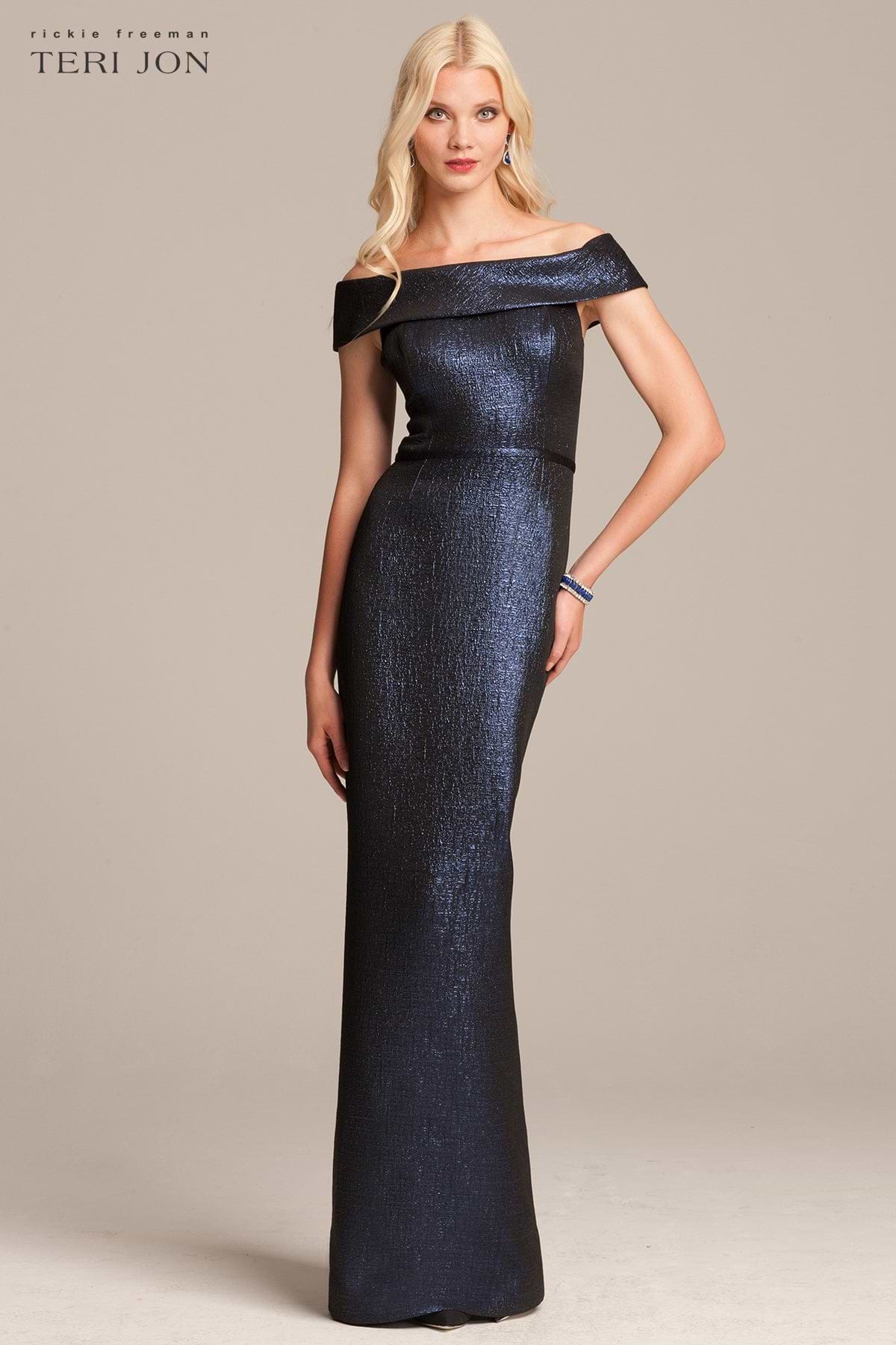 teri jon formal dresses Teri Jon Taffeta Shirt Waist Evening Gown 229051