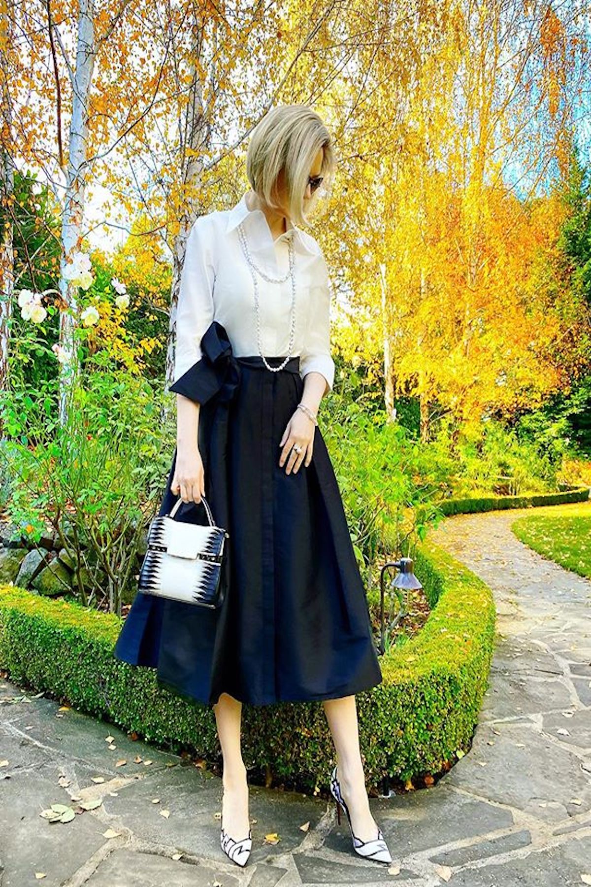 Color Block Taffeta Shirtdress