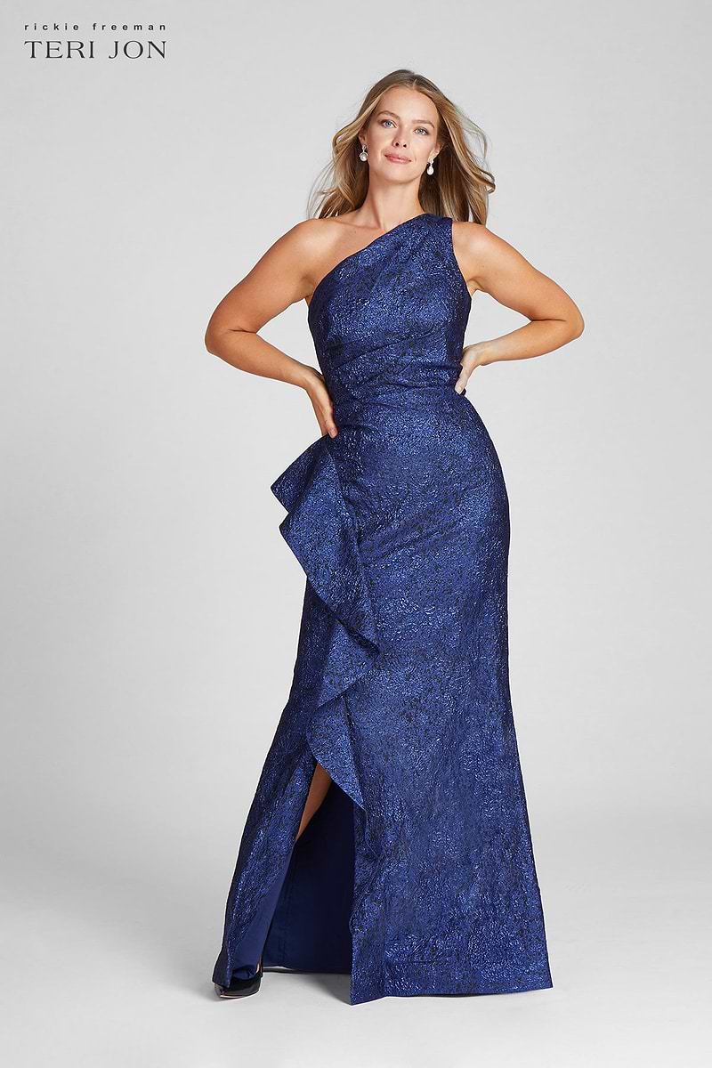 LE’RURE Shoulder ribbon jacquard dress 217028_0226_07c10dd8-a3e8-461c