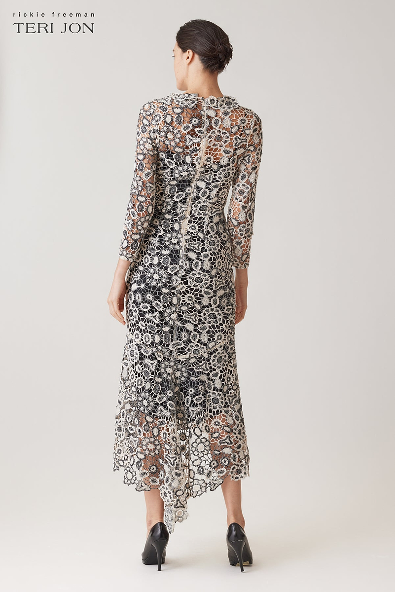 ladies tropical dress Tropics Ladies Hawaiian A Line Back Cutout Dress in Black