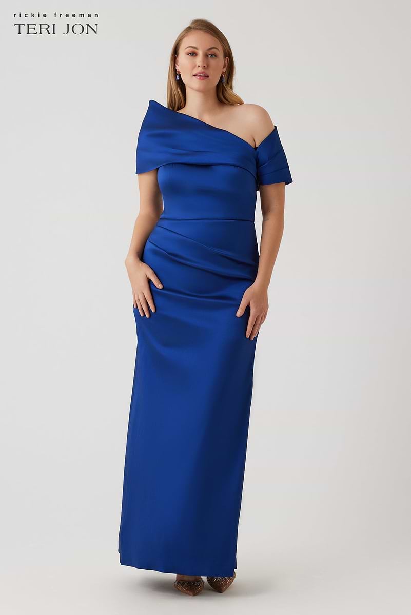 off shoulder straight dress styles Nerissa Off-Shoulder Lace-Up A-Line Midaxi Dress in Black