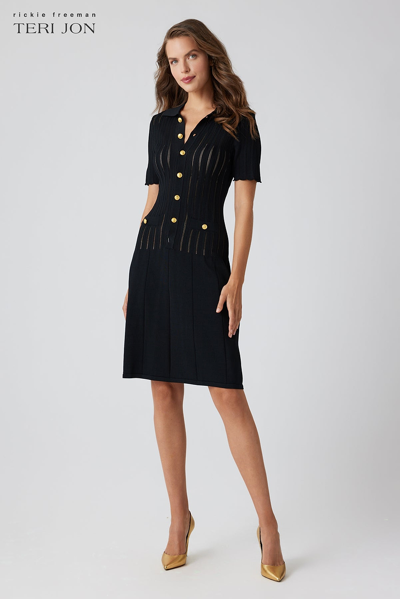 スーツ・フォーマル・ドレス LE'RURE Sleeve less scallop dress 00000000_zi_9e34fdf0-ad78-4d6e
