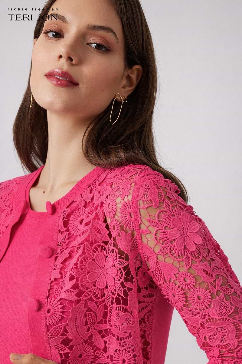 Eyelet Lace Knit Cardigan – Terijon.com