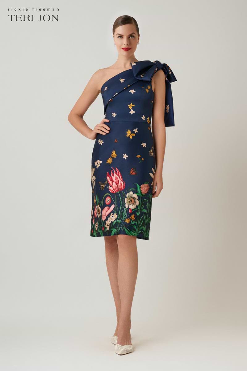 butterfly one shoulder dress Butterfly One Shoulder Midi Dress