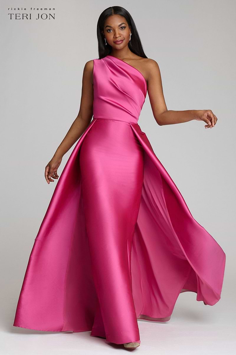 One Shoulder Stretch Gazar Gown Terijon.com One Shoulder Stretch Gazar Gown Terijon.com