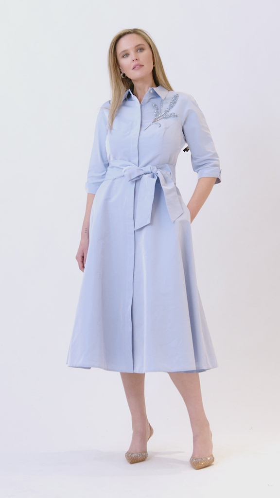 blue tee dress Quick Responses Blue T-shirt Midi Dress, Small - The Mint Julep Boutique