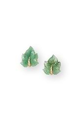 Green Leaf Earrings